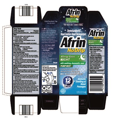 carton label - Afrin NoDrip Allergy Sinus Night